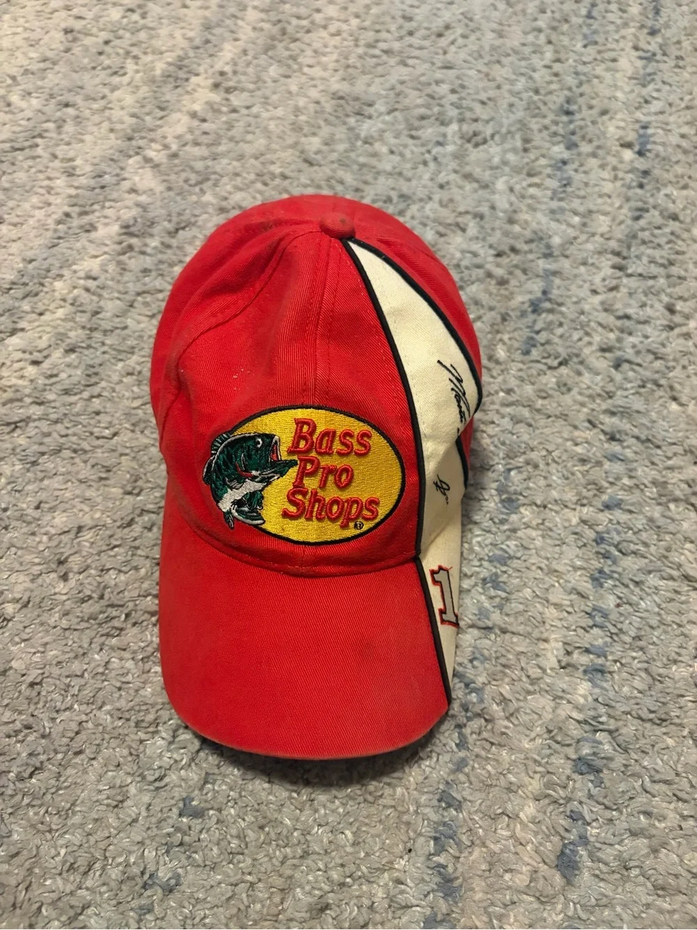 Vtg Winners Circle Martin Truex Jr 1 Bass Pro Shops NASCAR Hat Cap Adjustable Re